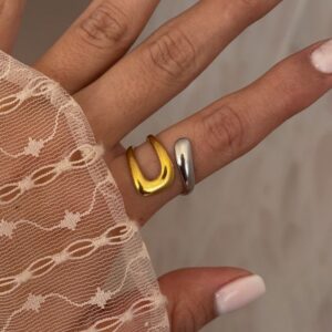 Anillo Diva bicolor