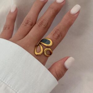 Anillo Eclipse dark gold