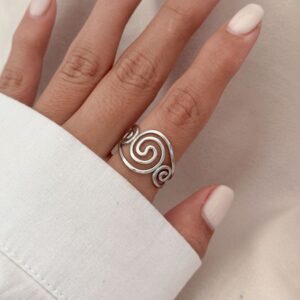 Anillo Peace Spiral Silver