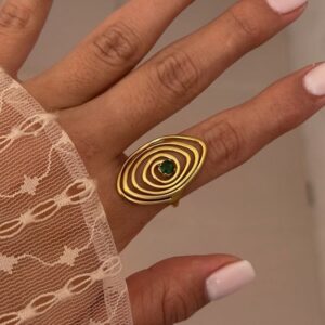 Anillo Velvet Green