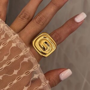 Anillo square gold
