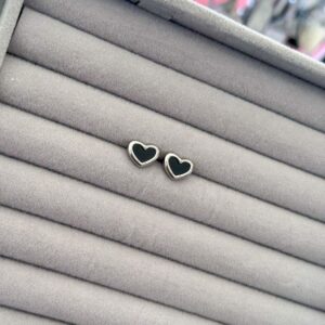 Aretito Love Silver & Black