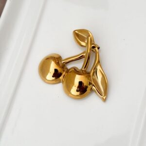 Broche Cherry Gold.