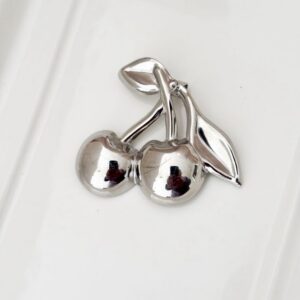 Broche Cherry Silver.
