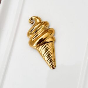 Broche Ice Cream Gold.