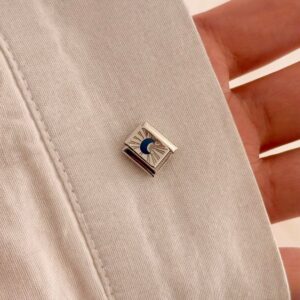 Charm luna Silver Blue