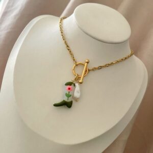Collar Botita Green
