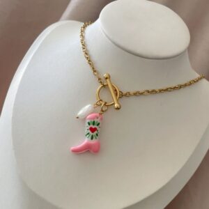Collar Botita Pink