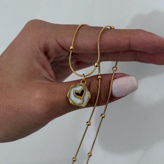 Collar Cola de Sirena White