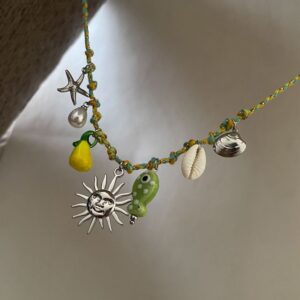 Collar Multicharm Green.