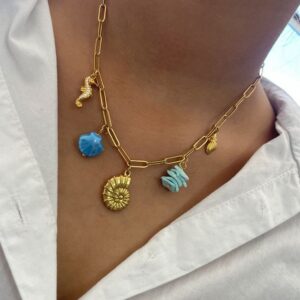 Collar Multicharm Mar Blue.