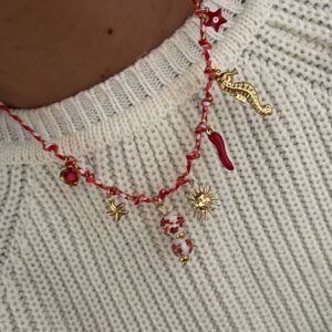 Collar Multicharm Red Solcito.