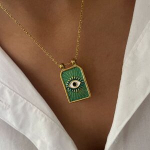 Collar Ojo Green
