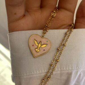 Collar Paz Rosado.