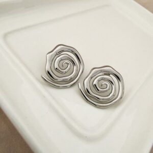 Pendientes Espiral Silver