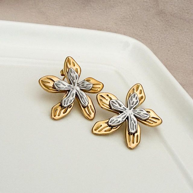 Pendientes Petal Bi-Color